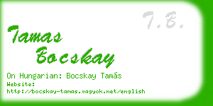 tamas bocskay business card