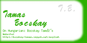 tamas bocskay business card